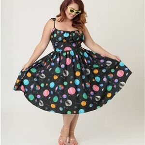 NWT - Unique Vintage Plus Size Planetary Dress NEW WITH TAGS